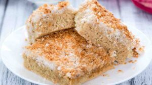 Brownie light al cocco in friggitrice ad aria