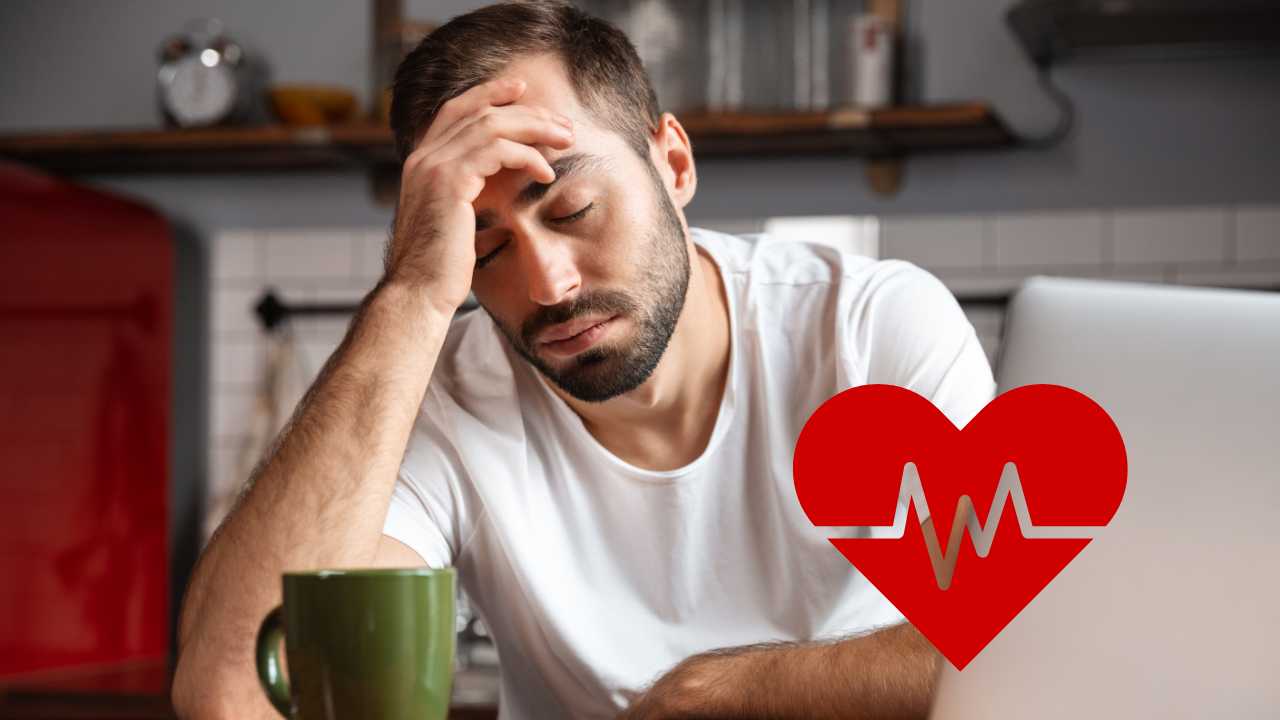 Un uomo che non si sente bene