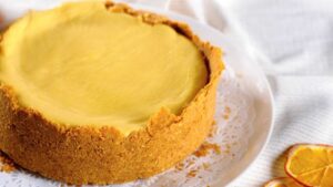Cheesecake all'arancia senza forno