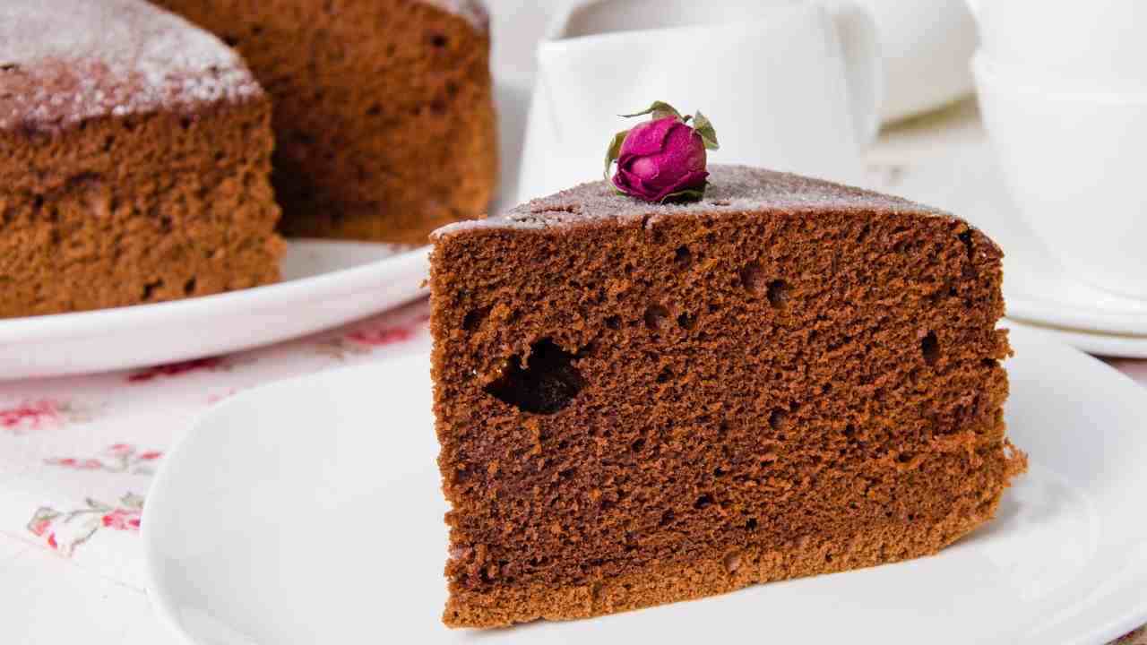 Torta altissima al cacao