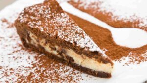 Torta fredda di biscotti e ricotta