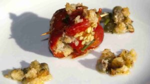 involtini di peperoni con l'orzo.